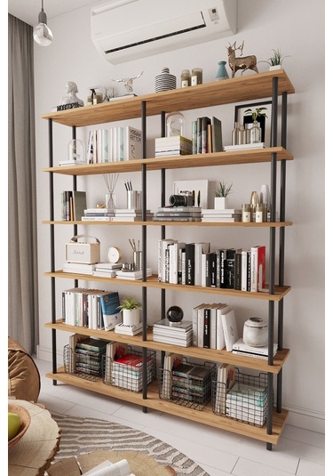 Çevir Kur 150 Cm Atlantik Çam Kitaplık Atlantik Çam