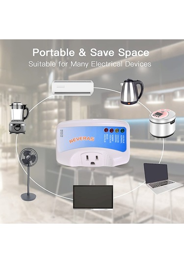 Reedark 120v Voltaj Koruyucu - Tv/pc/buzdolabı İçin Çok Fonksiyonlu Güç Koruma Priz 12a, 1440w