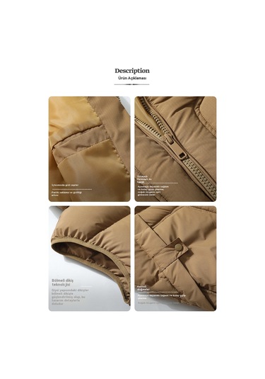 Yeni Erkek Kalın Dik Yaka Yelek Siyah