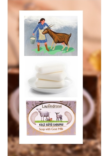 Lavendrose Doğal Keçi Sütü Sabunu 100 G
