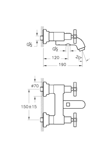 Artema A4086826 Juno Banyo Bataryası Bakır