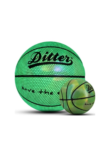 Ranyeek Gece Görünürlüklü Ve Dayanıklı 7 No'lu Parlak Pu Basketbol Topu, Hediye Ve Antrenman İçin İdeal