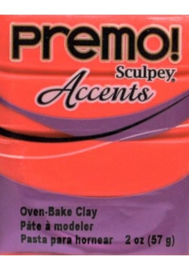 Sculpey Premo Polimer Kil 57Gr. - Red Translucent 5044