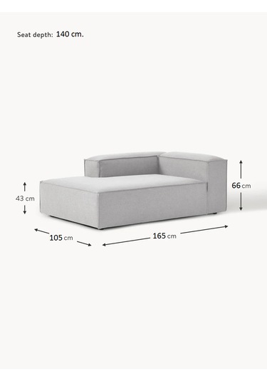 Most Mollis Plus Sol Köşe Dinlenme 32 Gri Keten Kumaş Yumuşak Sün
