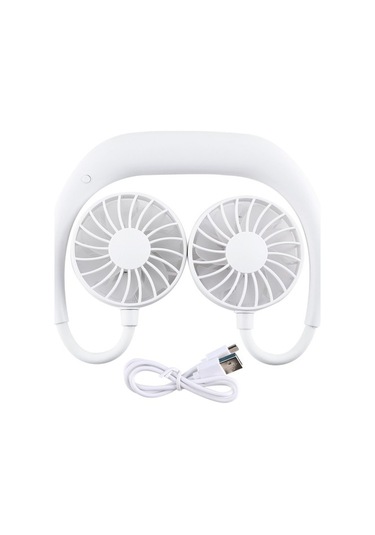 Yue Store Çok Fonksiyonlu Taşınabilir Ayarlanabilir Giyilebilir Spor Fan Beyaz 5704 Beyaz