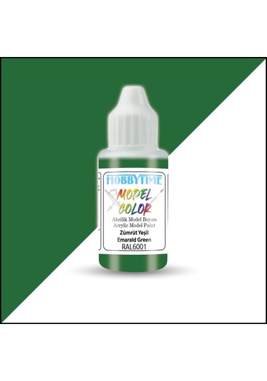 Hobbytime 458 18 Ml. Ral6001 Zümrüt Yeşil Emarald Green Akrilik Model Boyası