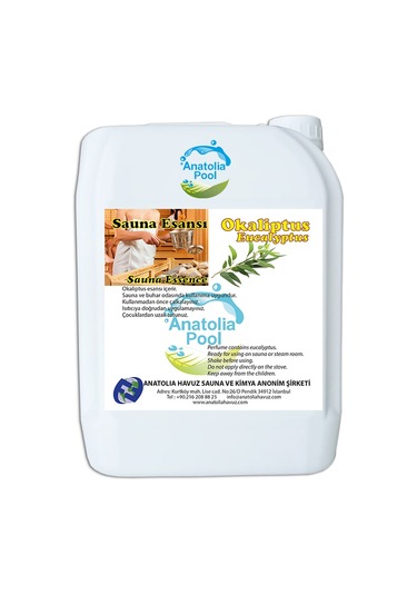 Sauna Esansı Okaliptus 5 Lt Anatolıapool Sauna Essence Eucalyptus