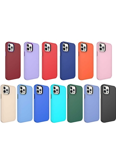 Ardemix Apple Uyumlu iPhone 14 Pro Metal Çerçeve Ve Buton Tasarımlı Sert Botox Kılıf siyah Siyah