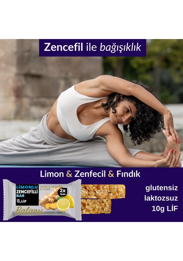 Meyveli Protein Bar Limon & Zencefil 55 Gr