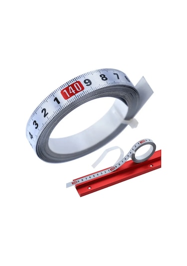 5 M Orta-1 5 M Paslanmaz Çelik Gönye Parça Mezura Kendinden Yapışkanlı Metrik Ölçeği Cetvel Paslanmaz Dayanıklı Ve Aşınmaya Dayanıklı Cetvel
