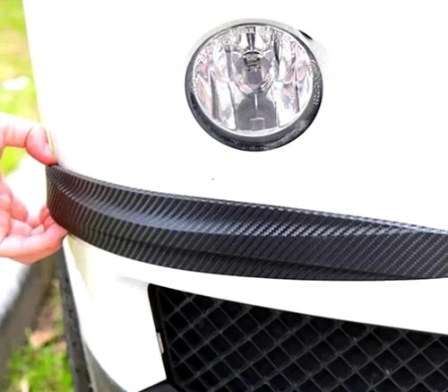 Araba Tampon Koruyucu Karbon Desenli Siyah Beyaz 4490