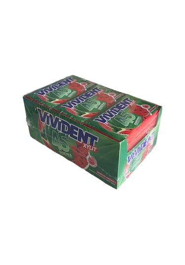 Vivident Cüzdan Sakız 45 Dakika Karpuz Aromalı 18 x 26 G