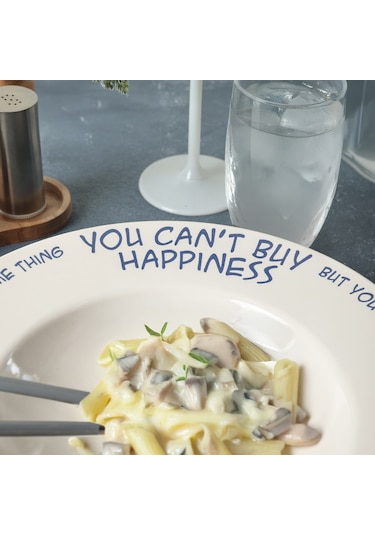 Keramika Happiness Ege Makarna Tabağı 28 Cm 22787 Beyaz