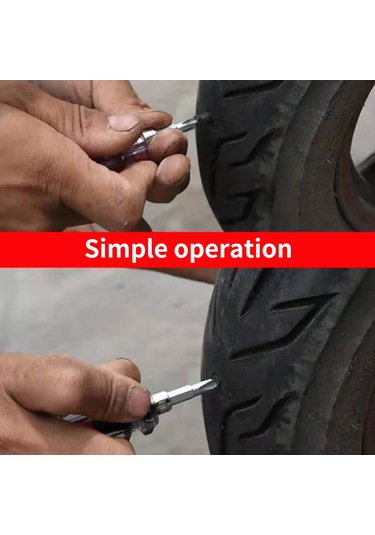 Folinda Lastik Tamir Lastik Çivileri 15küçük+15büyük Siyah Hızlı Tamir Seti Plastik Kutuda 5.2x12mm, 6.6x15mm