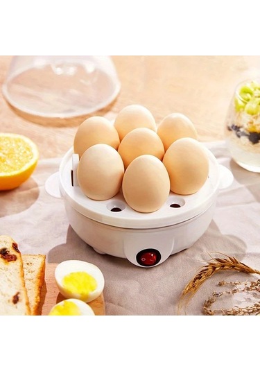 Xuweiwei Beyaz Otomatik Yumurta Pişirici: Kolay Kullanım, Çok Amaçlı, Güvenli Paslanmaz Çelik, 110v-130v Us Fiş