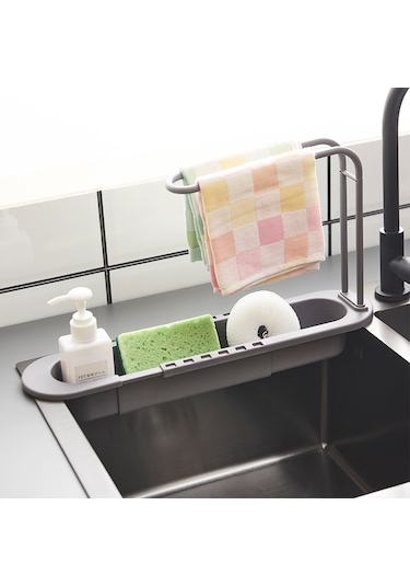 Yifomall Genişletilebilir Mutfak Su Tepsisi Sulama Sepeti, Ütü/bez Asma Rafları, Su Akışı Özelliği İle Ev Ofis Depolama Aleti Gri Diğer