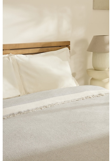 Kaşmir Home Frida Çift Kişilik Pike Gri Gri