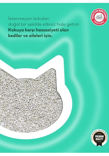 Toi Moi Kokusuz Sodyum Bentonit Kedi Kumu 2 x 5 L