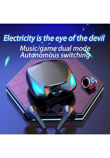 Jeemson Oyuncu T28 Tws Kablosuz Kulaklık - Profesyonel Oyun Çipi, Gecikmesiz, Su Geçirmez, Dokunmatik Kontrol, Beyaz