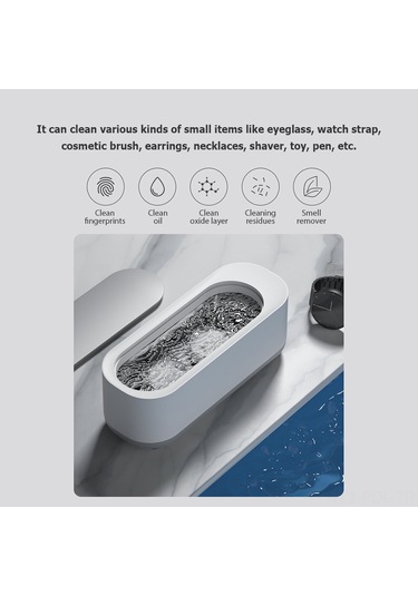 Padalink Ev Ultrasonic Temizleyici: Gümüş, Saat, Makyaj Fırçası Ve Gözlük Temizliği İçin Titreşimli Teknoloji - Aaa Pil Gereklidir Dahil Değil