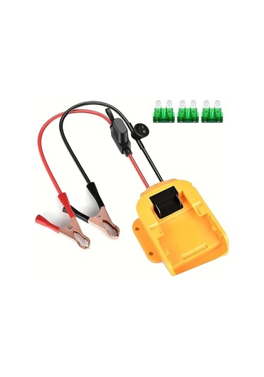 Sunshine011 1 Adet Dewalt 18v-20v Akü Dönüştürücü Bağımsız Anahtarlı 30a Sigortalı For Dcb180 Dcb181 Dcb200 Dcb201