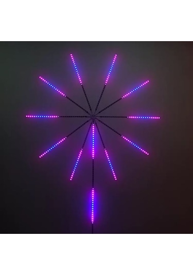 Çap Kayar Animasyonlu RGB Yıldız Led Işık 115 CM  5V USB