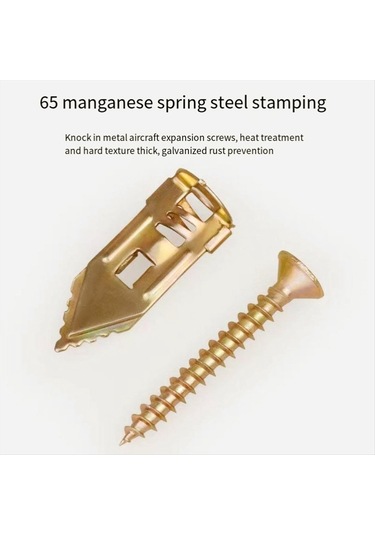 Nayomiglow 200 Adet Alçıpan Genleşme Vidaları Taşınabilir Alçıpan Genleşme Vidaları 18x12x10cm