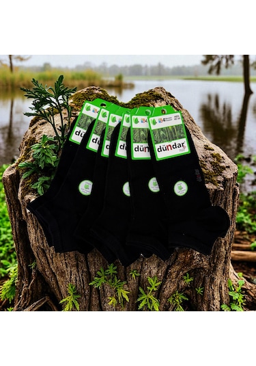 Erkek Bambu Dikişsiz Kokulu Patik Çorap Siyah 6'lı Ve 12'li Siyah