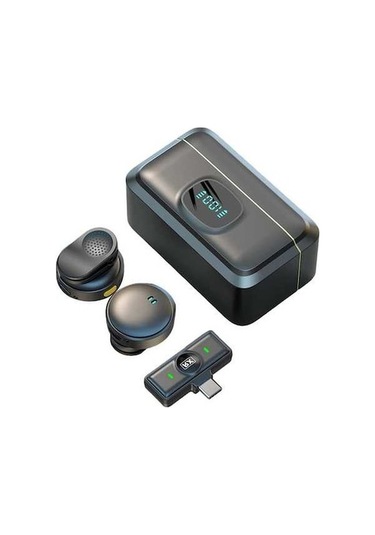 Ankatek Yaka Yaka Mini Mikrofonu, Kablosuz Mikrofon, Manyetik Led Ekranlı Profesyonel Ses Ekipmanı Tm - 1