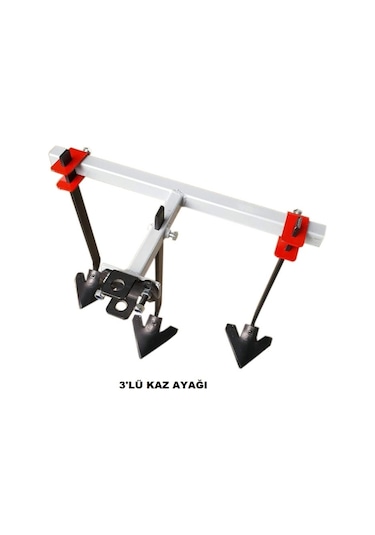 Dalaz, Fırtına 310 7 Hp Marşlı Çapa Makinası Uyumlu 3'lü Çelik Kaz Ayağı Ayarlanabilir