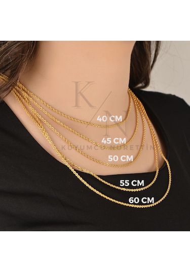 Kuyumcu Nurettin 3,80 Gr Gram Has Külçe Kolye 22 Ayar Altın 50 Cm