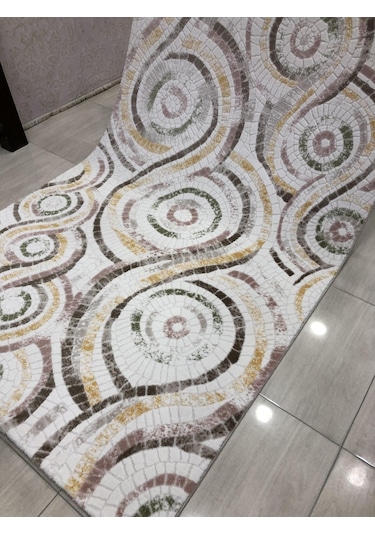 Dinarsu Halı Bodrum Br 018 Pudra Sarı 150X233 Renkli 4 M2 Halı !