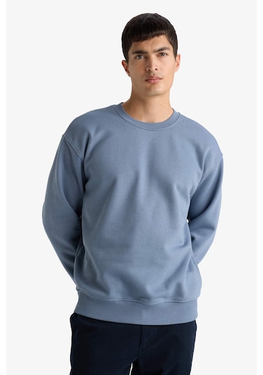 Defacto Relax Fit Bisiklet Yaka Kalın İçi Yumuşak Tüylü Basic Düz Sweatshirt T5139az25augr171 Gri Defacto Relax Fit Bisiklet Yaka Kalın İçi Yumuşak Tüylü Basic Düz Sweatshirt T5139az25augr171 Gri