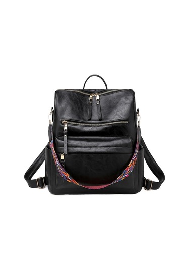 Zhenli Siyah Kadın Sırt Çantası: Yüksek Kapasiteli, Şık Tasarım, Dayanıklı Kumaş, Rahat Ve Moda Çok Renkli Çok Renkli