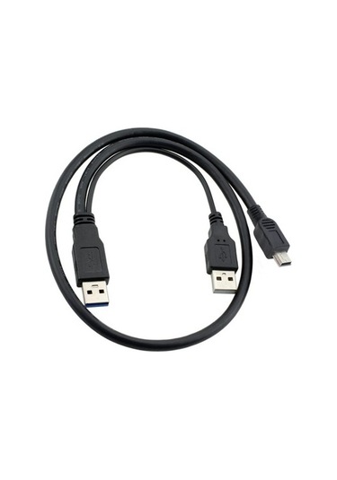 Mini Usb Harddisk Kablosu 5 Pin Usb Y Hdd Kablosu 80 Cm Mini Usb 2.5 Harddisk Kablosu Leon-2025-03-39