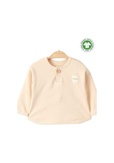 Bebek Organik Eşofman Takım-15483 Bej