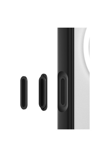 İphone 16 Pro Uyumlu Kılıf M-safe Şarj Özellikli Youngkit Macaroon Serisi Kapak Siyah