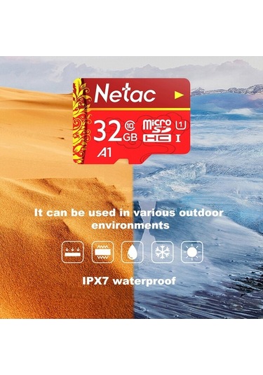Pazly Netac 16gb Microsd U1 C10 80mb/s Okuma Hızı Hafıza Kartı, Akıllı Telefon, Araba Kaydı, Kamera İçin İyi, Ev İzleme İçin