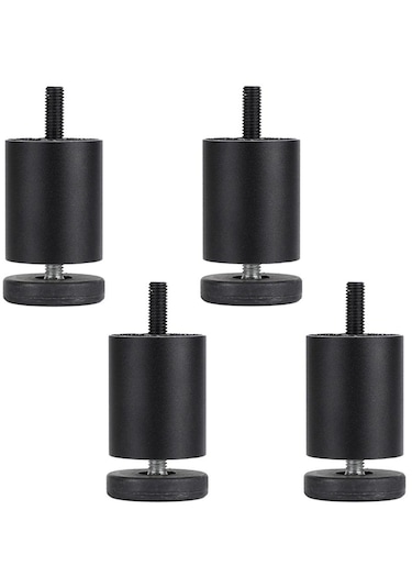 Suntek 4 Adet Alüminyum Alaşımlı Mobilya Ayakları Siyah-8cm Çok Renkli