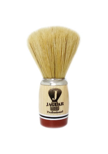 Jaguar 117/11 Ahşap Doğal Kıl Tıraş Fırçası, Tıraş Sabunu Seti