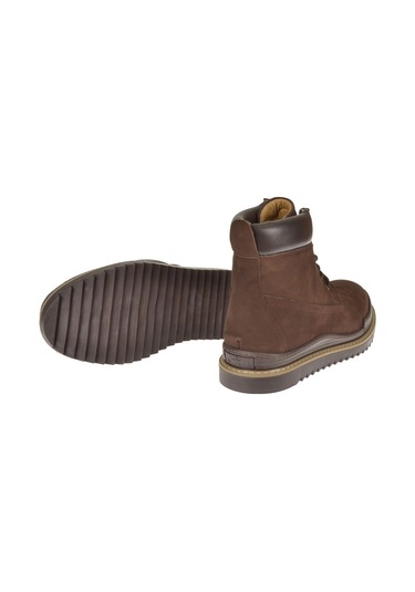 Pullman Hakiki Deri İçi Kürklü Erkek Bot Plm-213 Kahve Nubuk-kahve Nubuk
