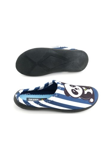 Gezer 15388 Erkek Çocuk Kışlık Rahat Taban Ev Halı Terliği Lacivert