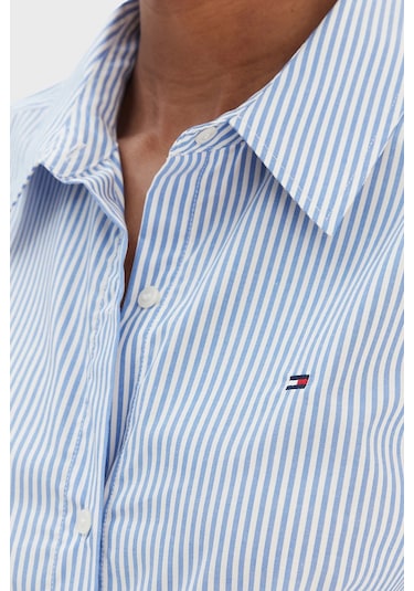 Tommy Hilfiger Bayan Gömlek Ww0ww47169 0bc Mavi-beyaz