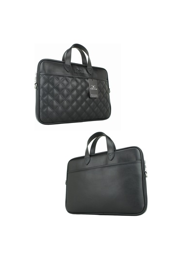 Case Club Macbook Uyumlu Air Pro 13.3" & 14" Inç Uyumlu Siyah Laptop Evrak Çantası
