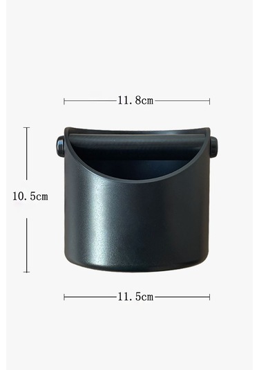 580 Ml Plastik Kahve Atık Çekmecesi Posa Tablası Knock Box Cin987 Siyah