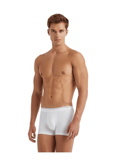 Blackspade Erkek Boxer Shorty 3'lü Paket Tender Cotton 9670 Beyaz