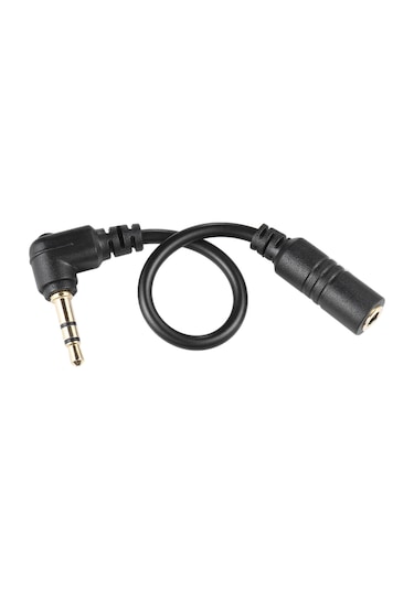 Hombey Telefon Mikrofonunu Bilgisayara Ve Dslr Kameralara Çeviren 3.5mm 4-3 Kutup Adaptör Kablosu 13cm