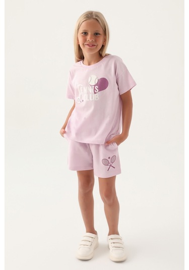 Rolypoly Tennis Club Mor Kız Çocuk Şort Takım 5274-43135 Mor