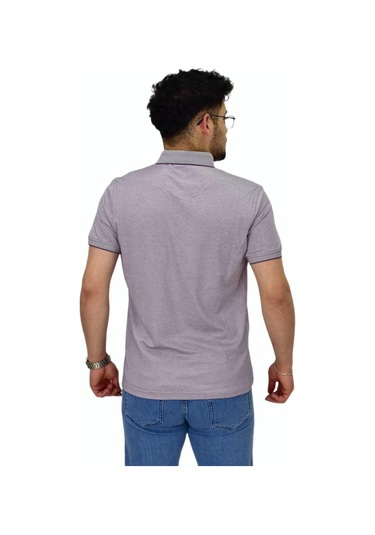 Erkek Polo Yaka Merserize Tişört 1000 Bgl-st04532 Lila
