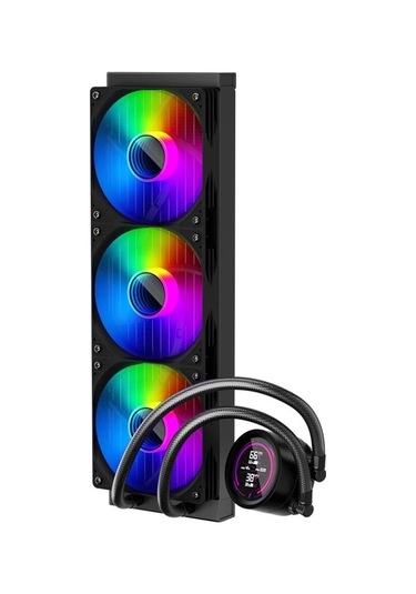 1st Player Thunderstorm Ts4 360mm Siyah Argb Dijital Sıcaklık Göstergeli Am5, Am4 / Lga 1851, 1700 İ